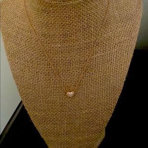 Rose gold heart necklace